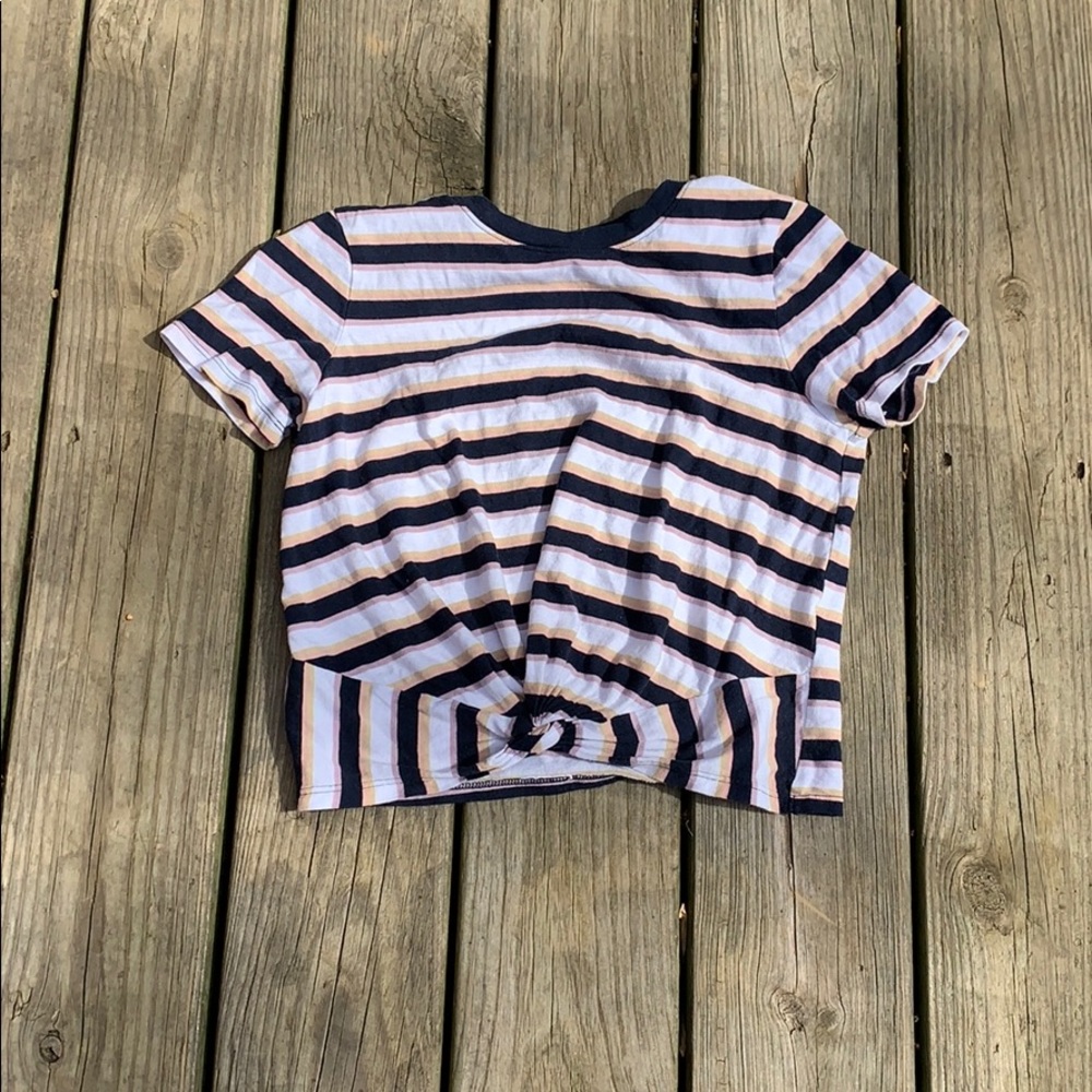 striped crop top